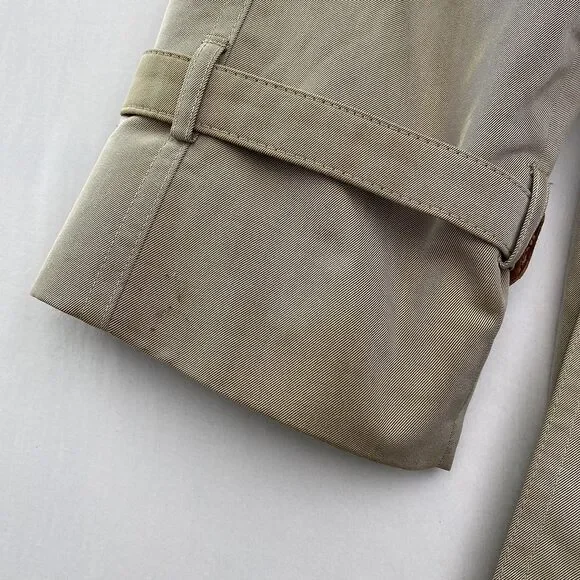 Christian Dior Monsieur Trench Coat Raincoat Mens 42L Beige Classic 80s Vintage